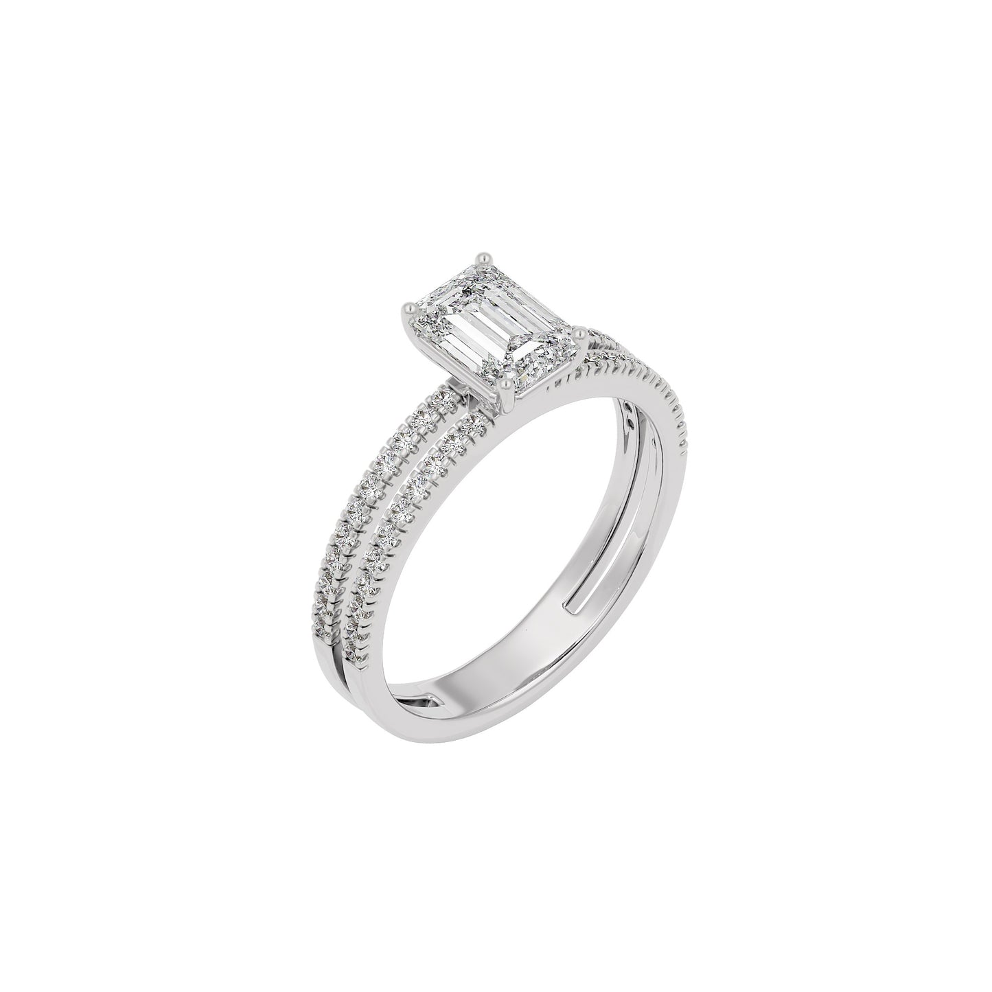 Dewdrop Dream Diamond Ring 18 KT / White Gold / 22