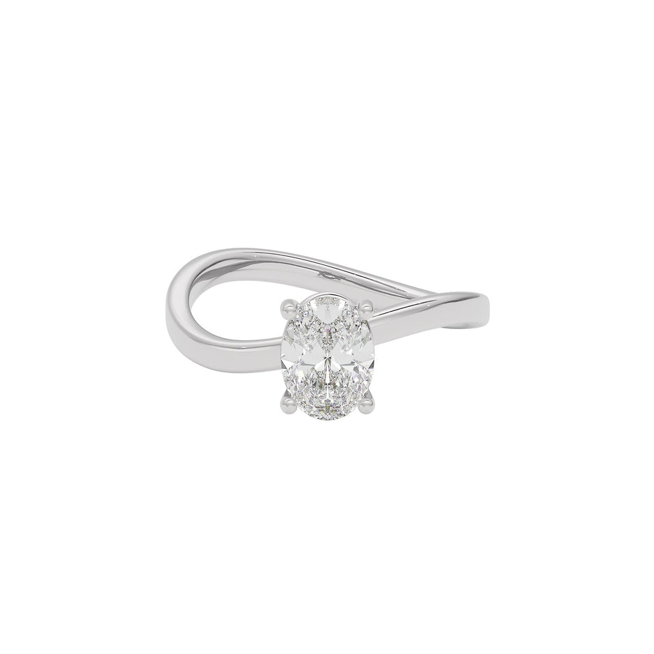 Refined Radiance Diamond Ring 18 KT / White Gold / 22