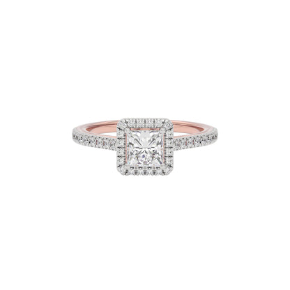 Azalea Engagement Princess Diamond Ring 18 KT / Rose Gold / 22