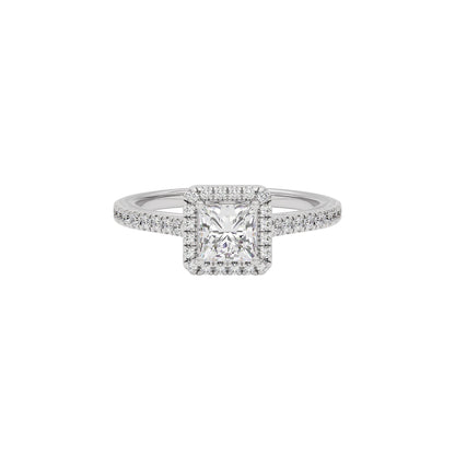 Azalea Engagement Princess Diamond Ring 18 KT / White Gold / 22