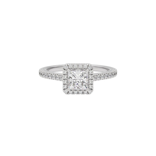 Azalea Engagement Princess Diamond Ring 18 KT / White Gold / 22