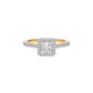 Azalea Engagement Princess Diamond Ring 18 KT / Yellow Gold / 22