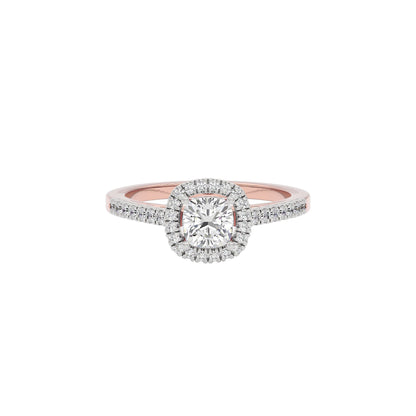 Courtney Engagement Cushion Diamond Ring 18 KT / Rose Gold / 22