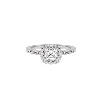 Courtney Engagement Cushion Diamond Ring 18 KT / White Gold / 22