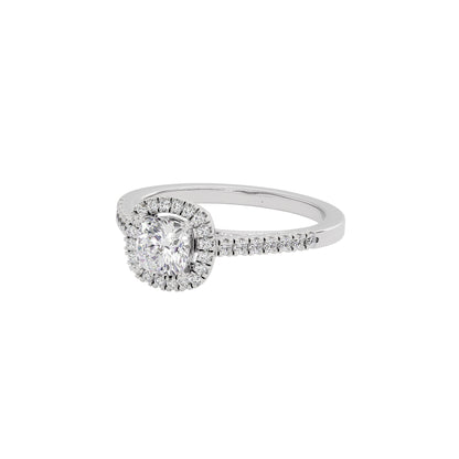 Courtney Engagement Cushion Diamond Ring 18 KT / White Gold / 22