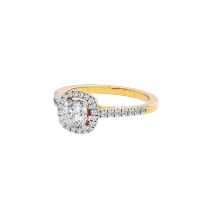 Courtney Engagement Cushion Diamond Ring 18 KT / Yellow Gold / 22