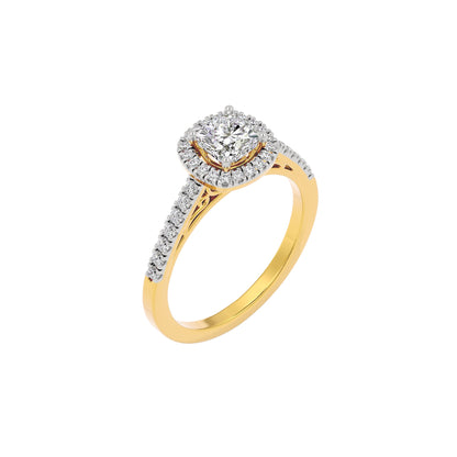 Courtney Engagement Cushion Diamond Ring 18 KT / Yellow Gold / 22