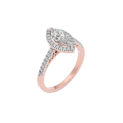 My Vow Luxe Engagement Marquise Diamond Ring 18 KT / Rose Gold / 22