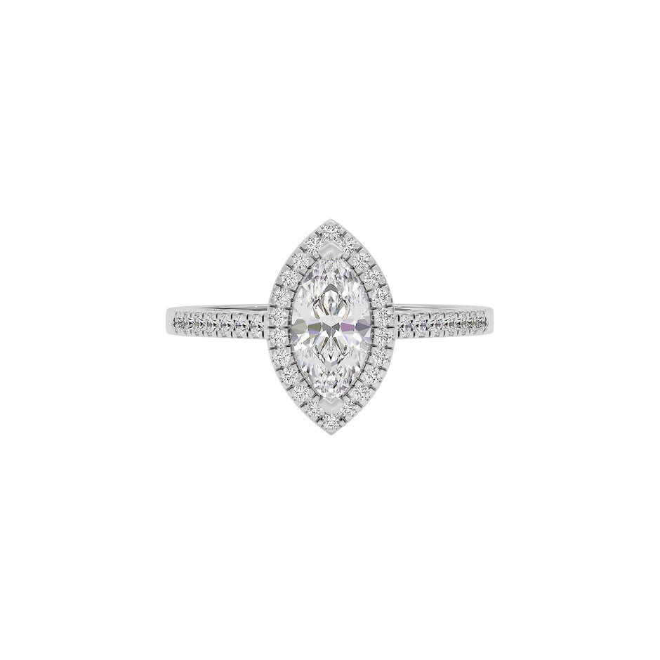 My Vow Luxe Engagement Marquise Diamond Ring 18 KT / White Gold / 22