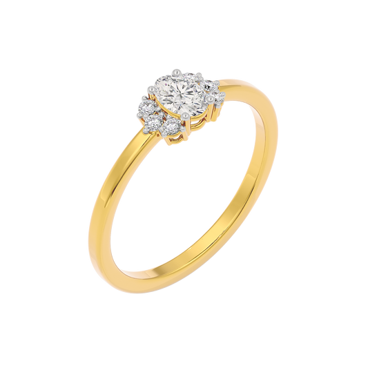 Rose Whisper Diamond Ring