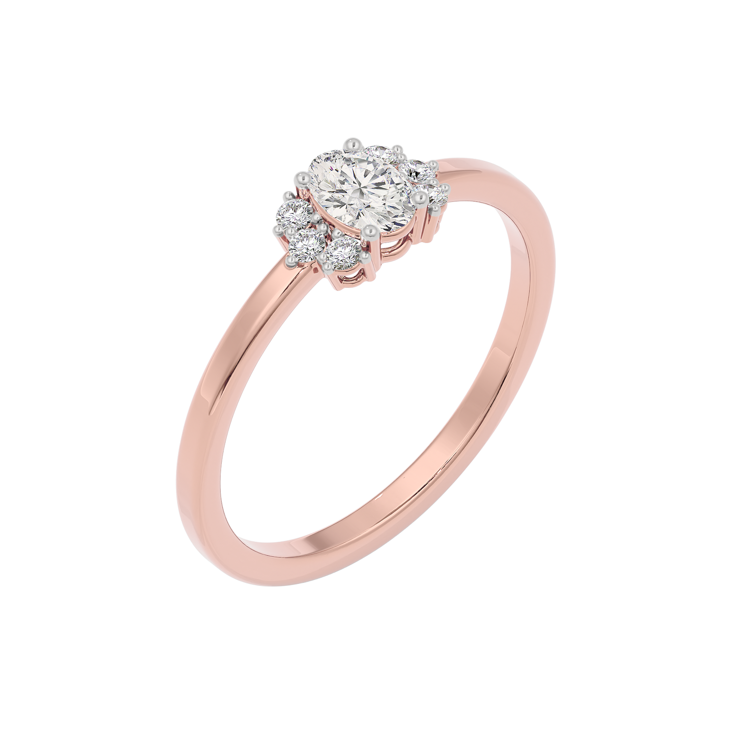 Rose Whisper Diamond Ring