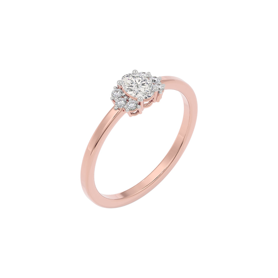 Rose Whisper Diamond Ring