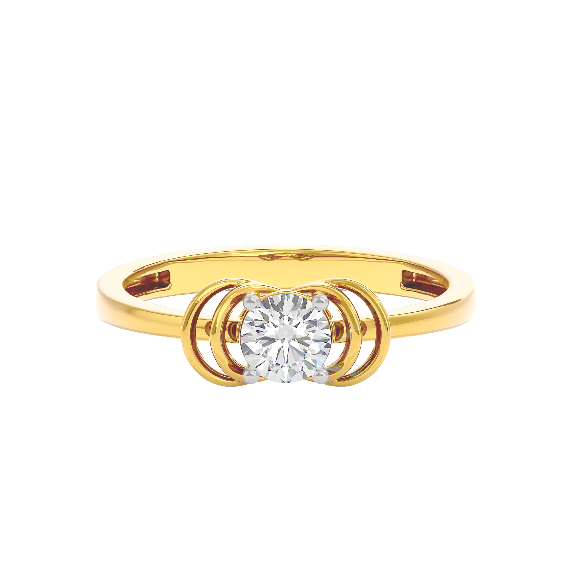 Radiant Orbit Diamond Ring