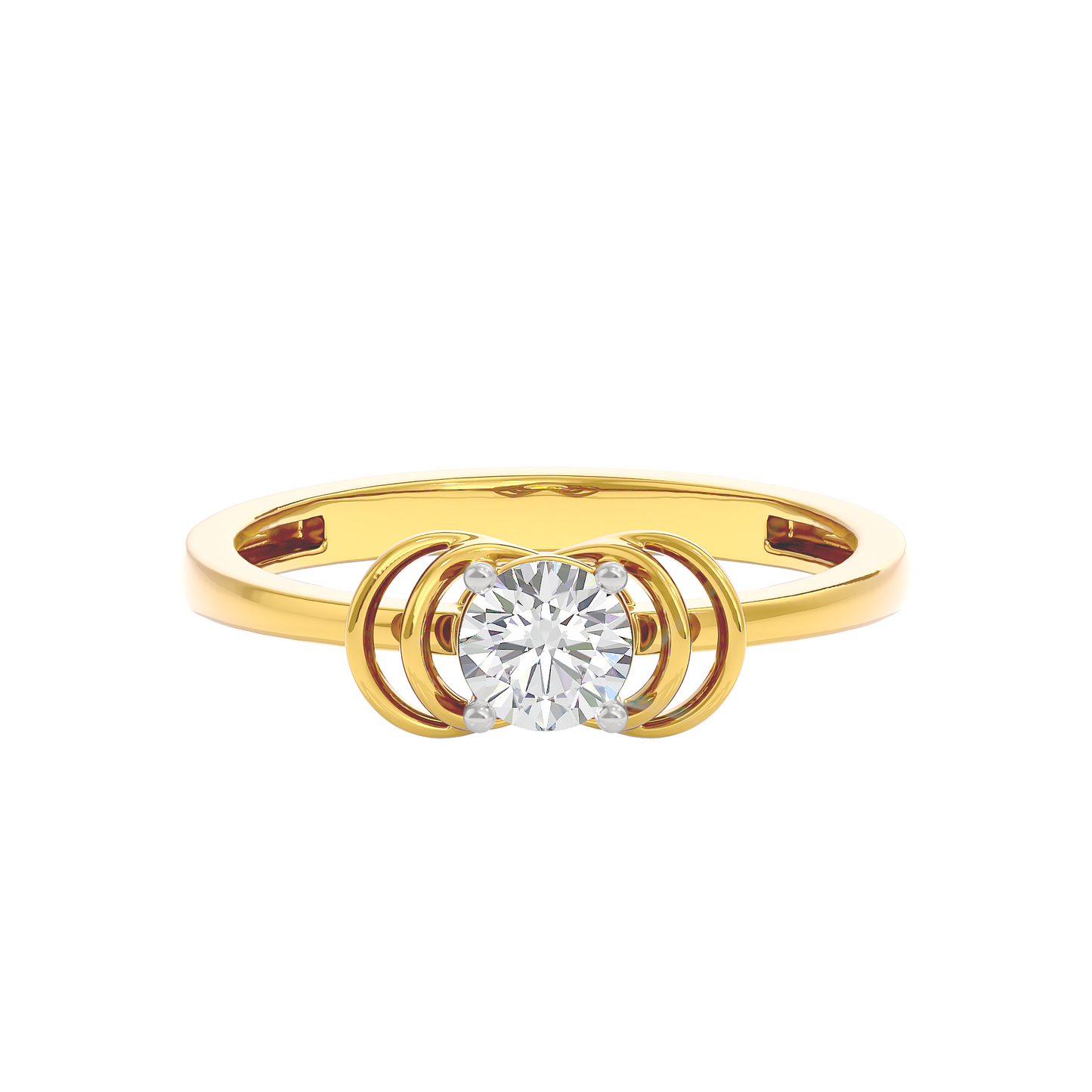 Radiant Orbit Diamond Ring