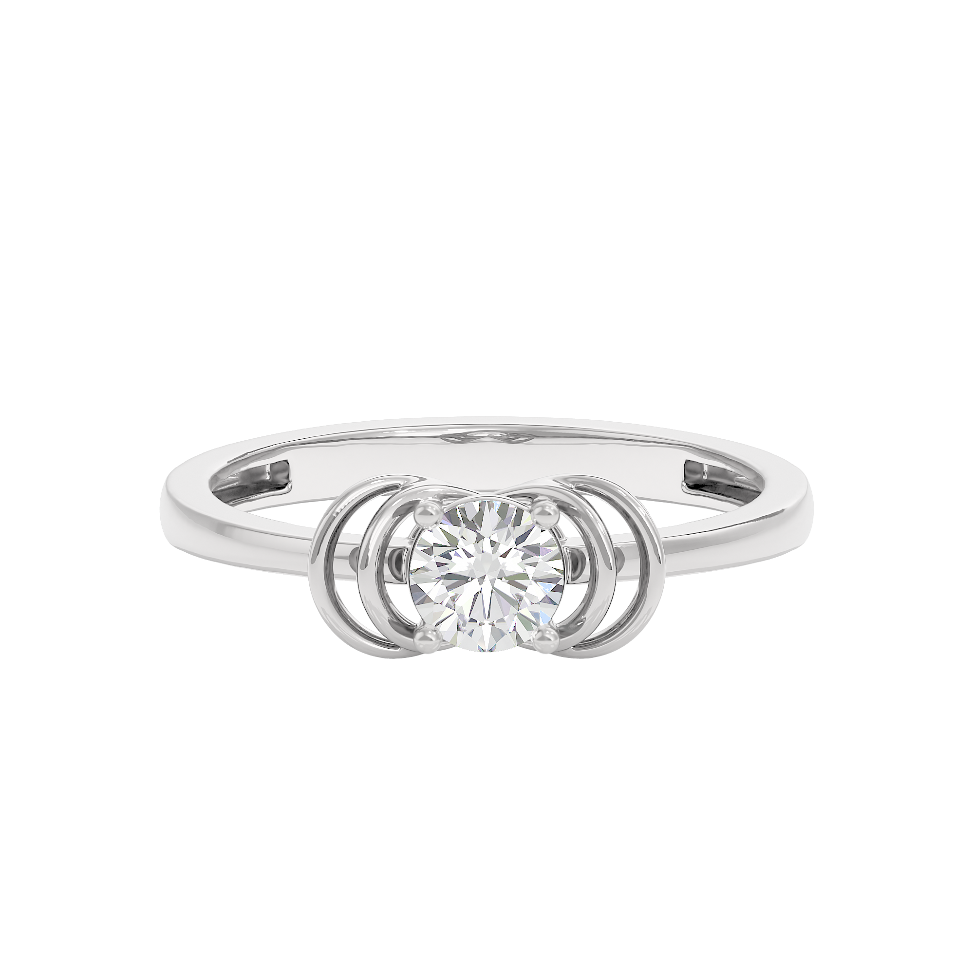 Radiant Orbit Diamond Ring