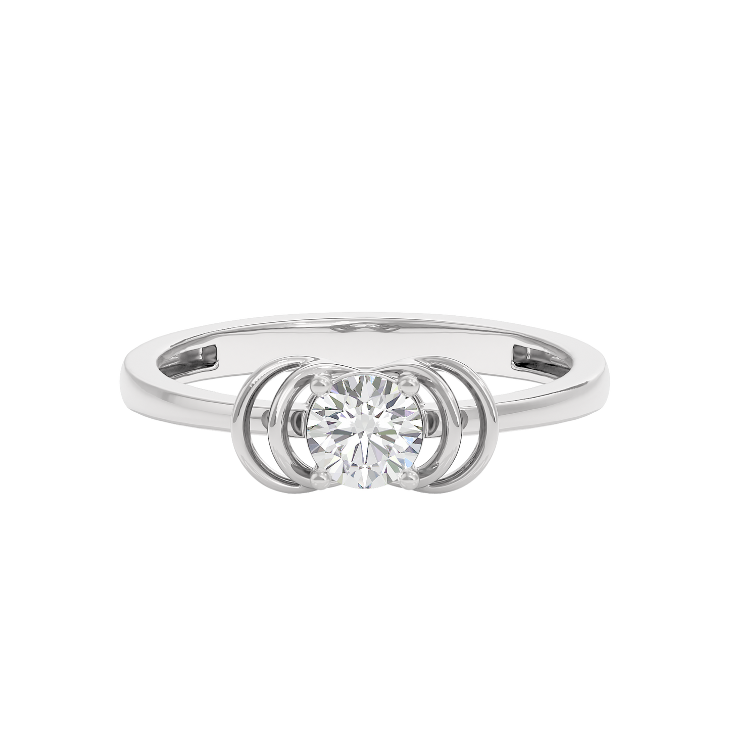 Radiant Orbit Diamond Ring