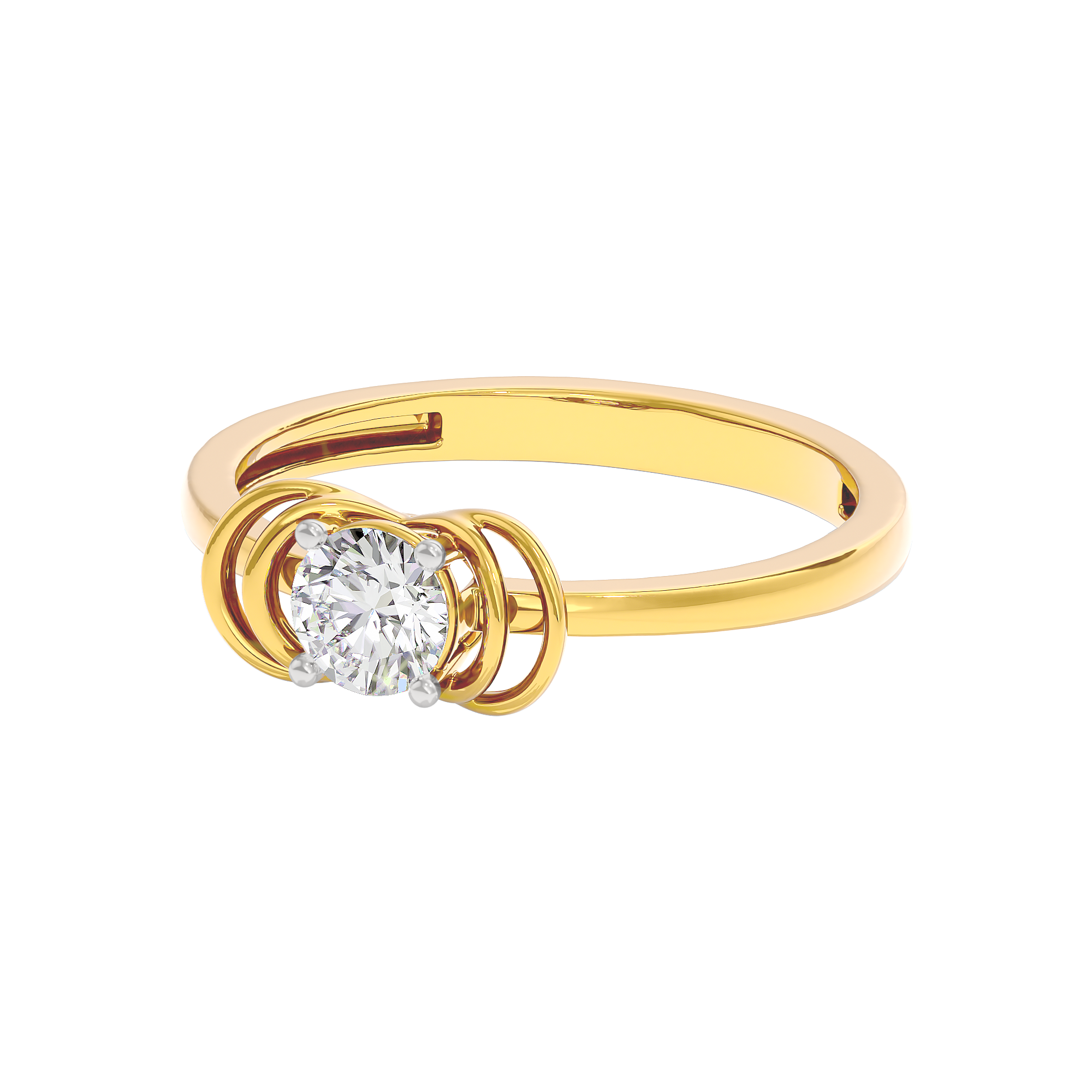 Radiant Orbit Diamond Ring