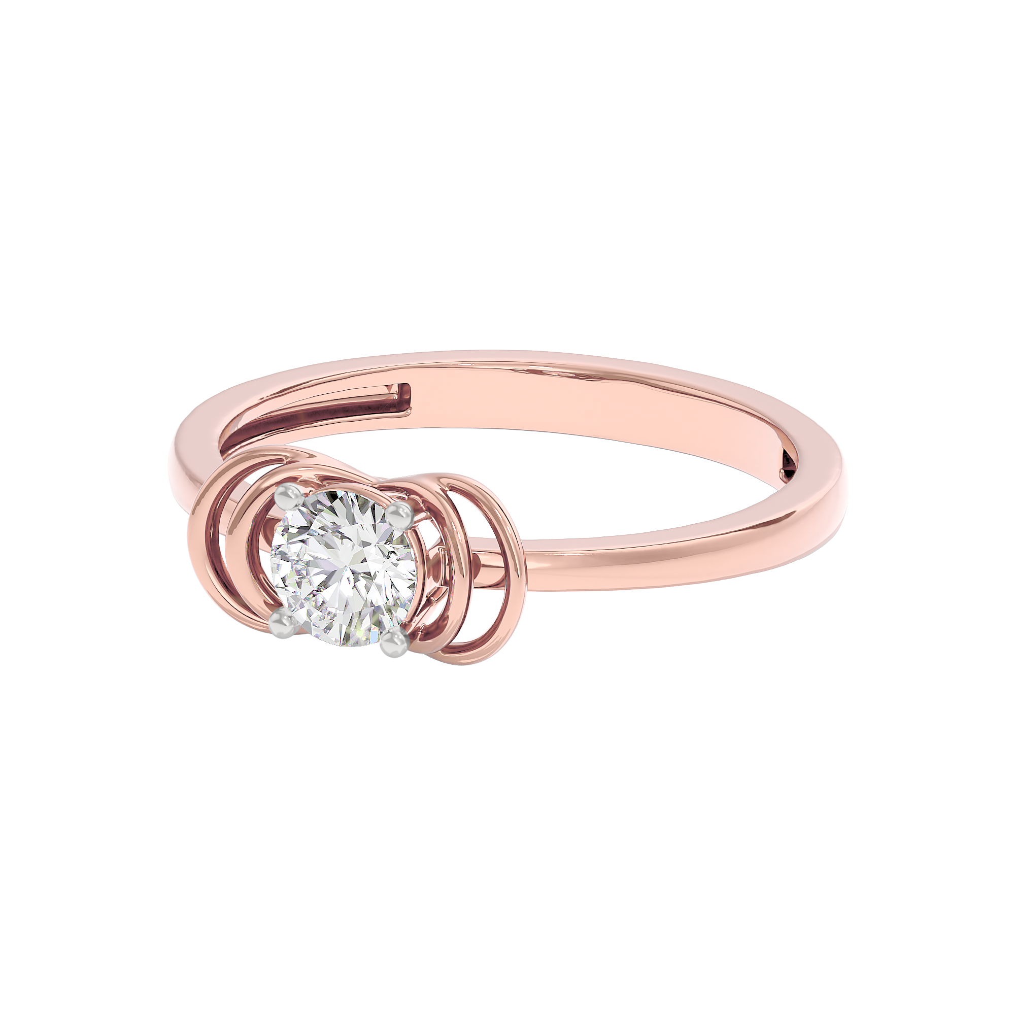 Radiant Orbit Diamond Ring