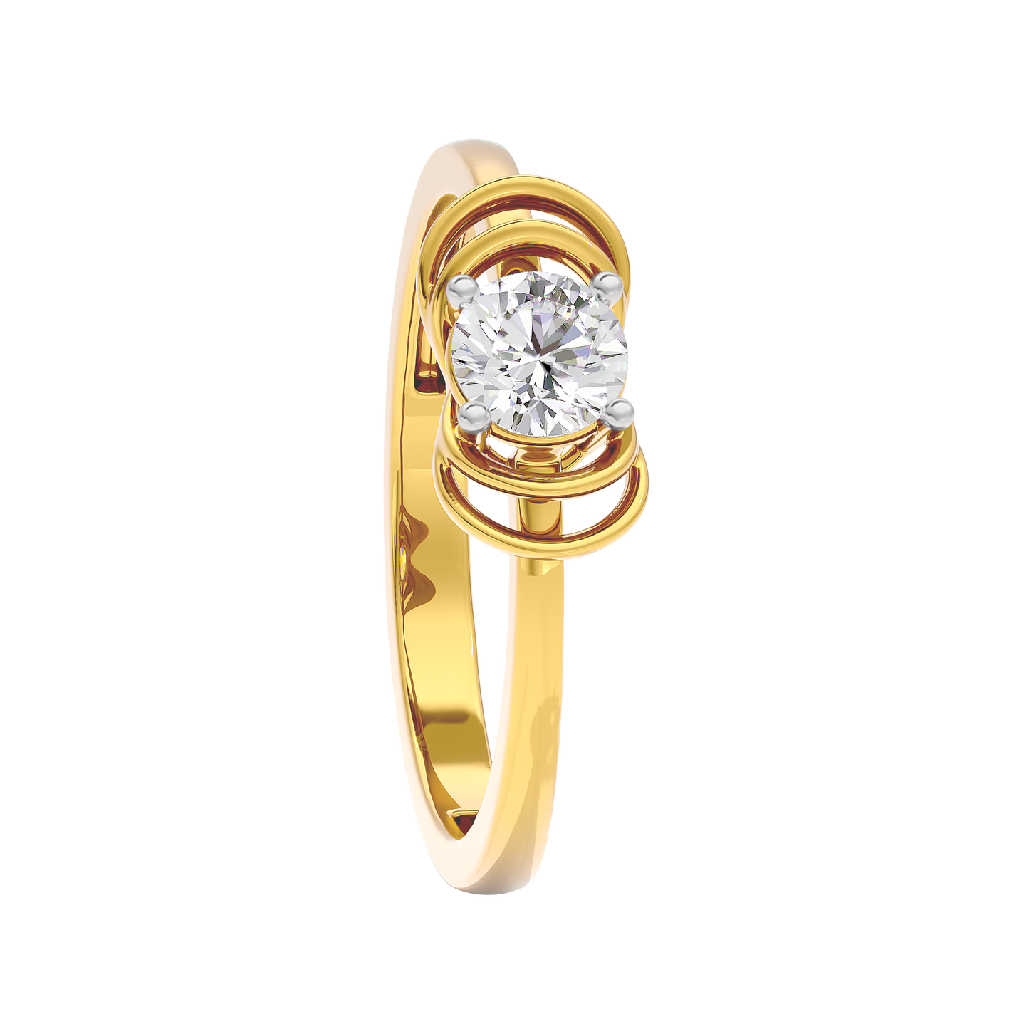 Radiant Orbit Diamond Ring