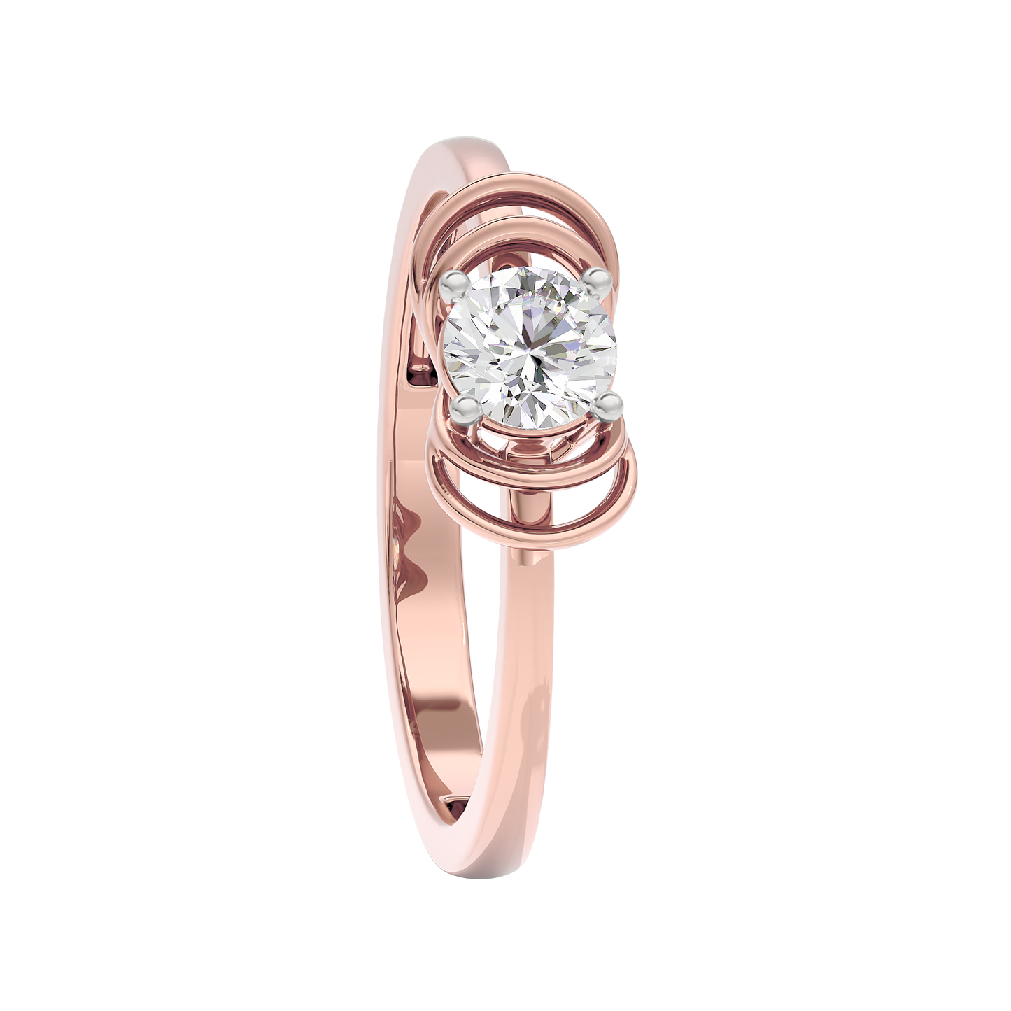 Radiant Orbit Diamond Ring