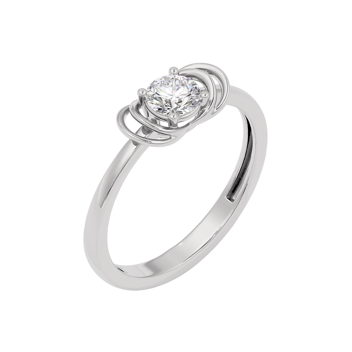 Radiant Orbit Diamond Ring