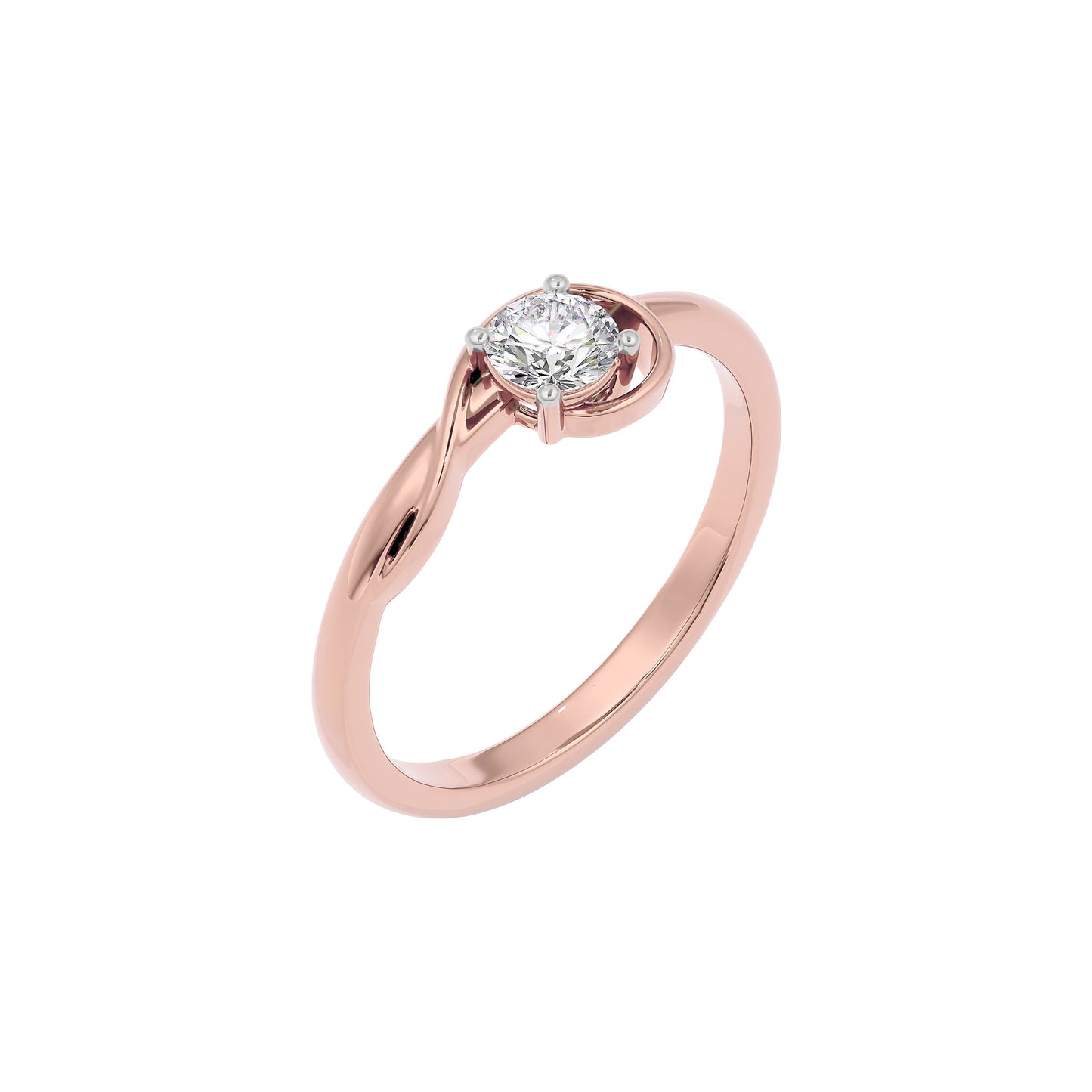 Pure Elegance Diamond Ring 18 KT / Rose Gold / 22