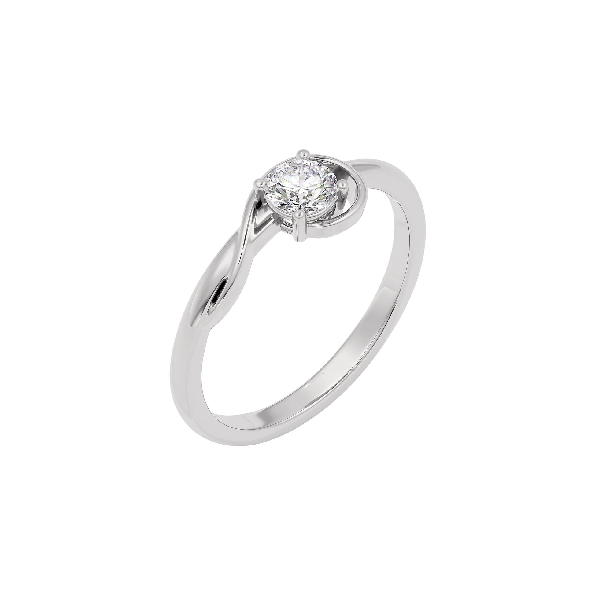 Pure Elegance Diamond Ring 18 KT / White Gold / 22