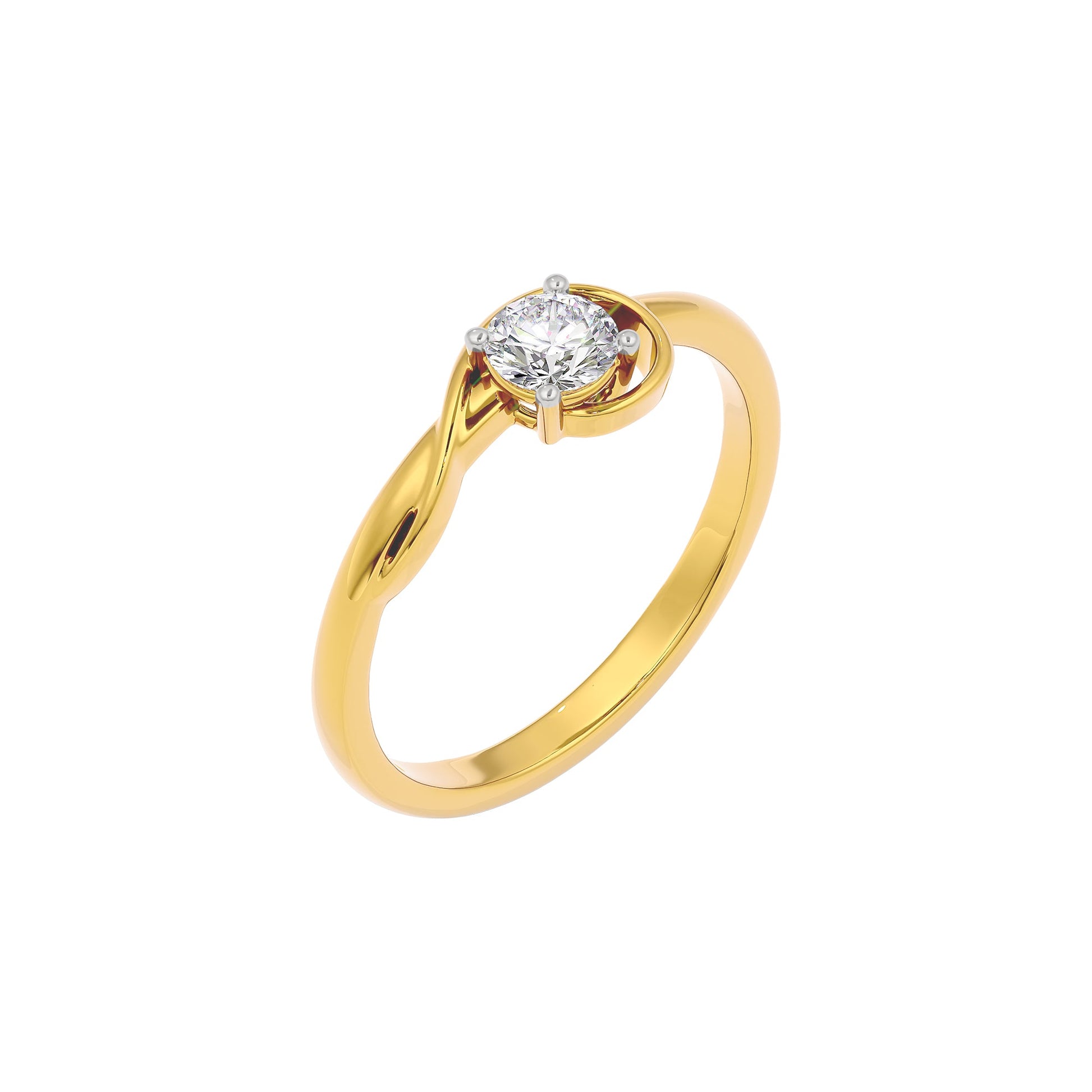 Pure Elegance Diamond Ring 18 KT / Yellow Gold / 22