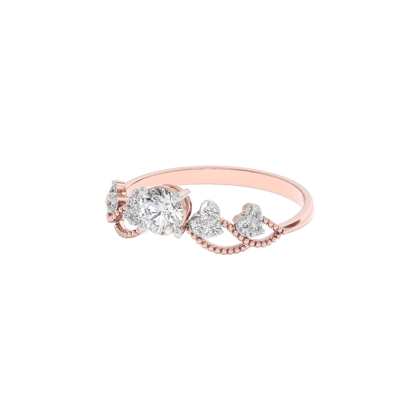 Enchanted Zena Diamond Ring 18 KT / Rose Gold / 22