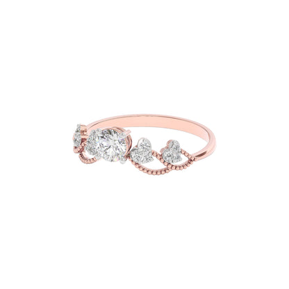 Enchanted Zena Diamond Ring 18 KT / Rose Gold / 22