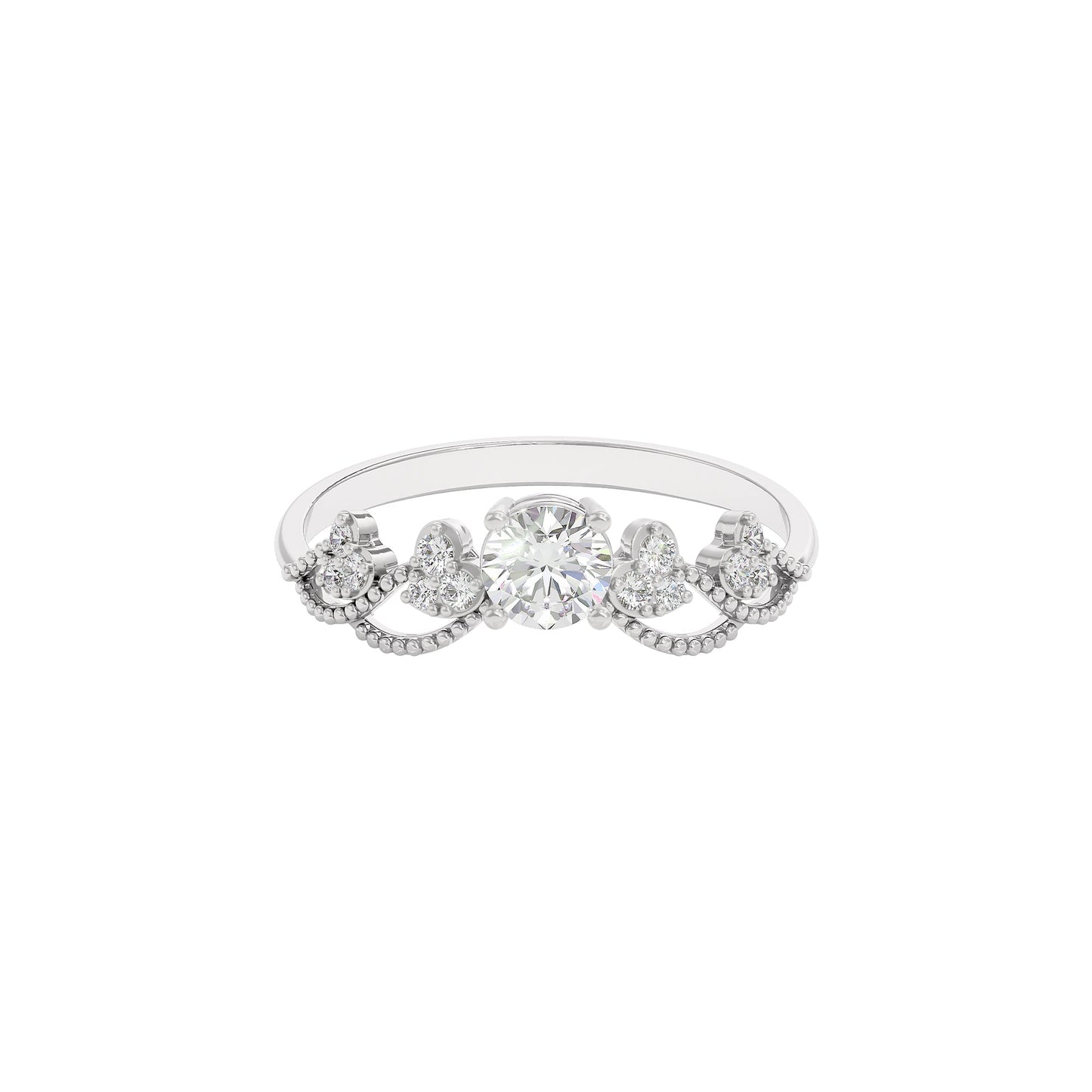 Enchanted Zena Diamond Ring 18 KT / White Gold / 22