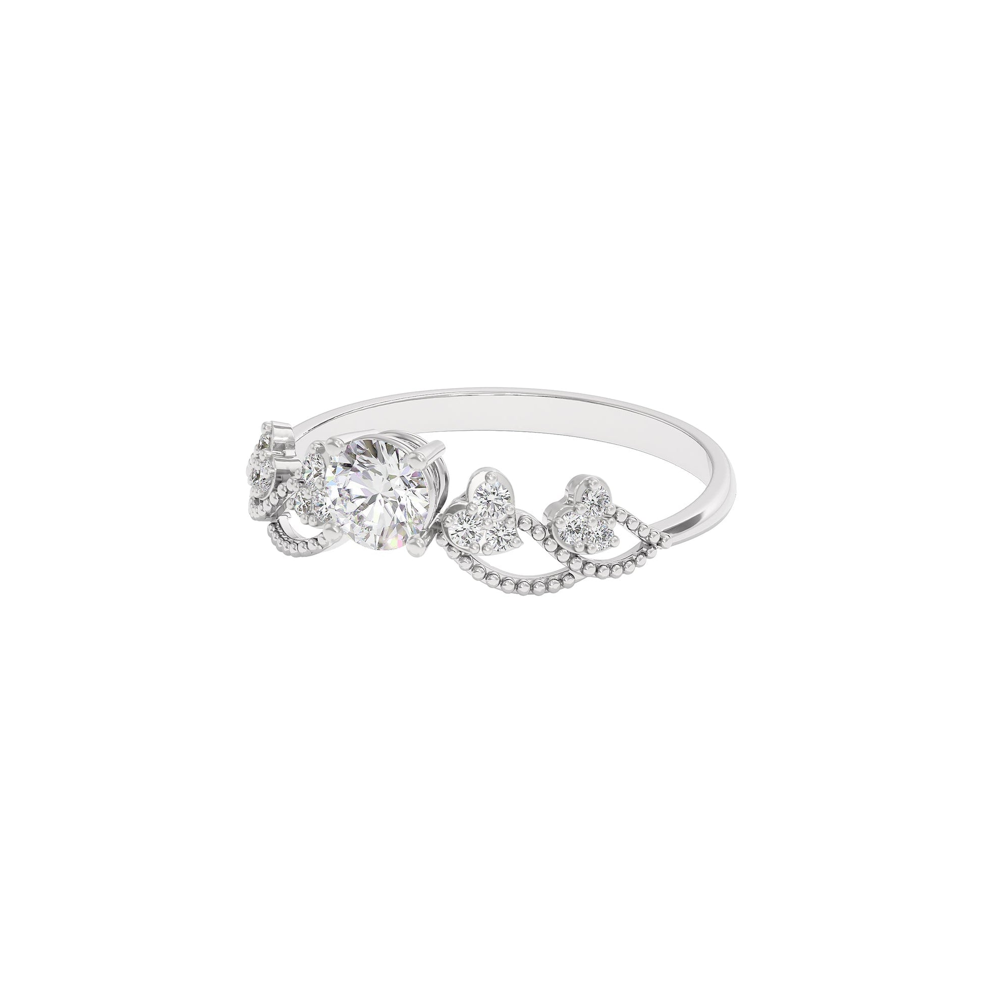 Enchanted Zena Diamond Ring 18 KT / White Gold / 22