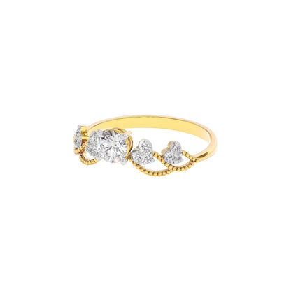Enchanted Zena Diamond Ring 18 KT / Yellow Gold / 21