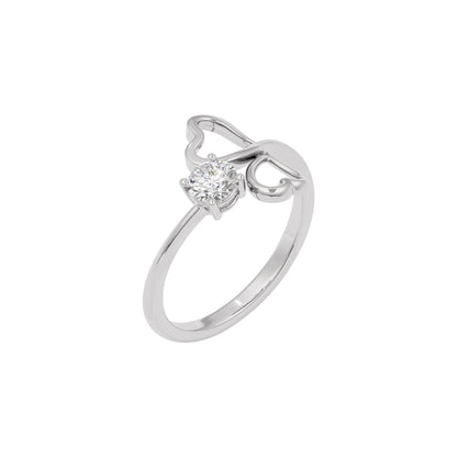 Aurora Whisper Diamond Ring 18 KT / White Gold / 22
