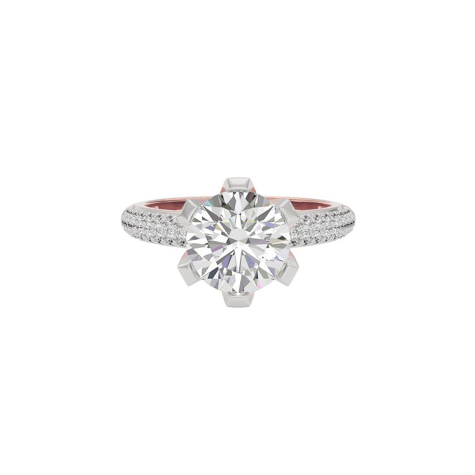 Celestial Spark Diamond Ring 18 KT / Rose Gold / 22