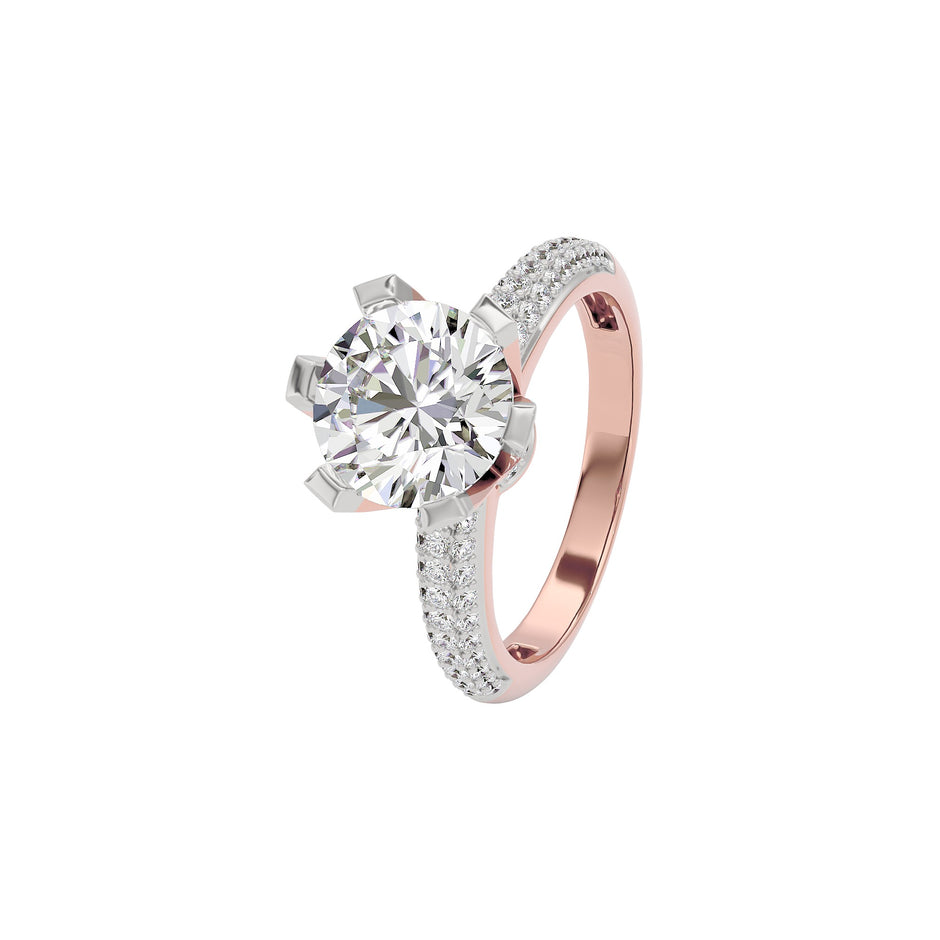 Celestial Spark Diamond Ring 18 KT / Rose Gold / 22