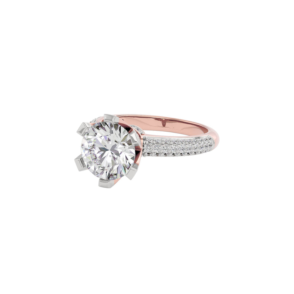 Celestial Spark Diamond Ring 18 KT / Rose Gold / 22