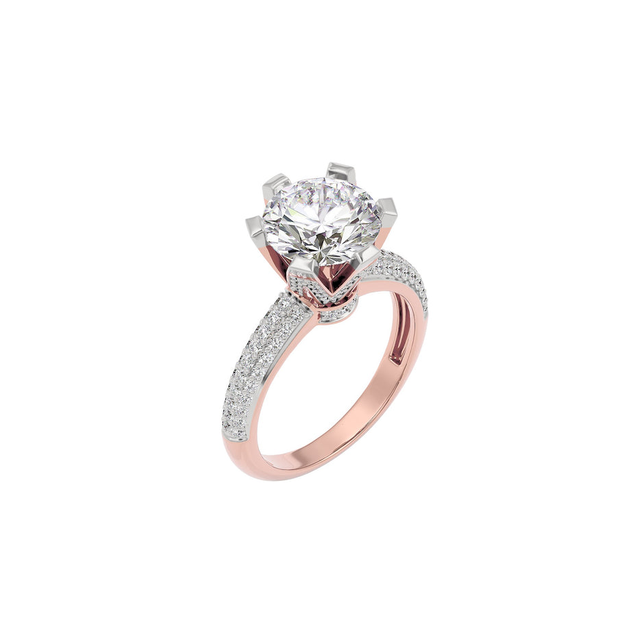 Celestial Spark Diamond Ring 18 KT / Rose Gold / 22