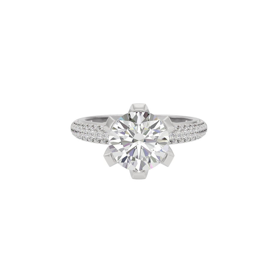 Celestial Spark Diamond Ring 18 KT / White Gold / 22