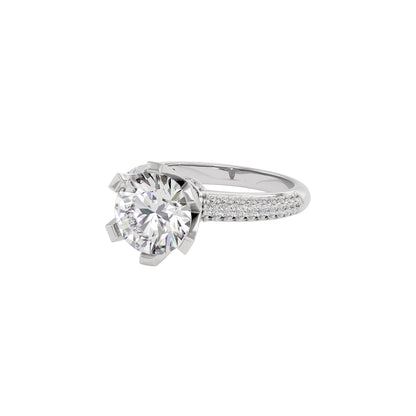 Celestial Spark Diamond Ring 18 KT / White Gold / 22