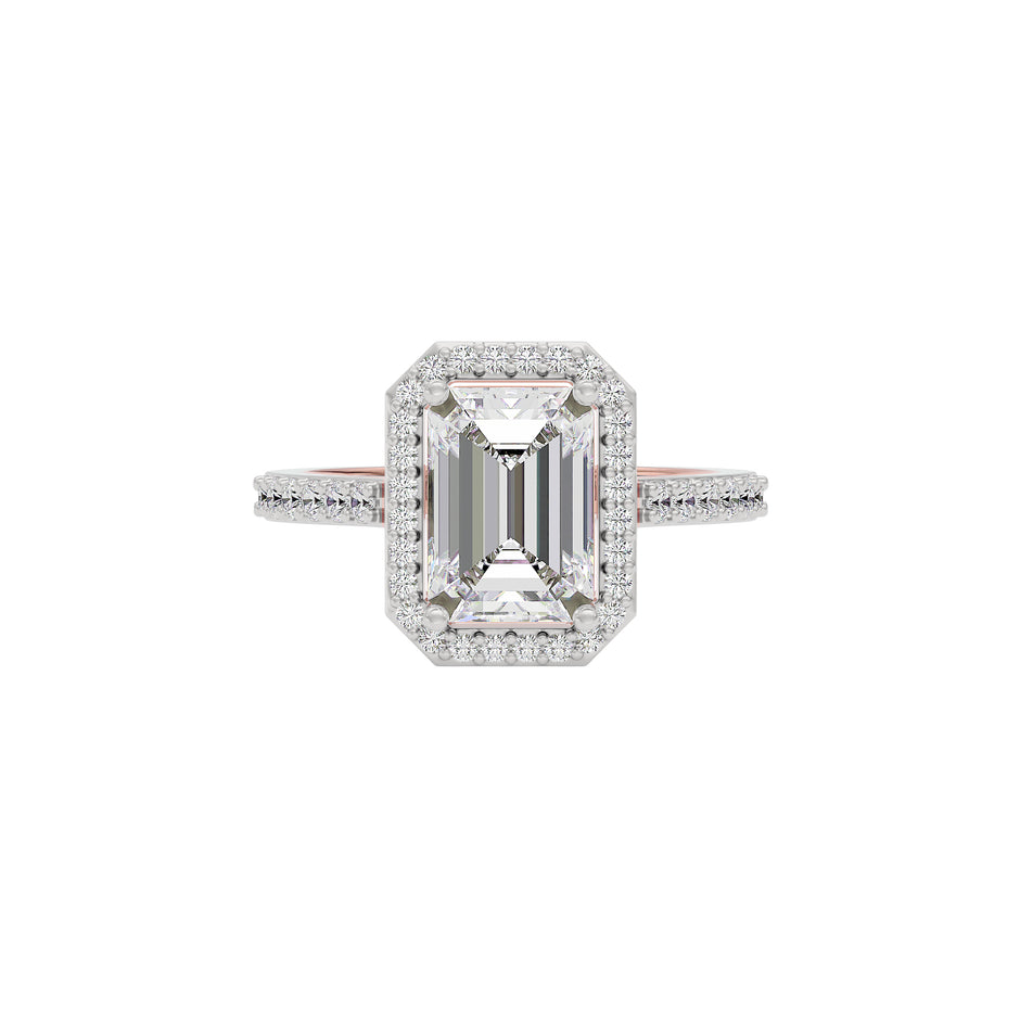 Radiant Realm Diamond Ring 18 KT / Rose Gold / 7