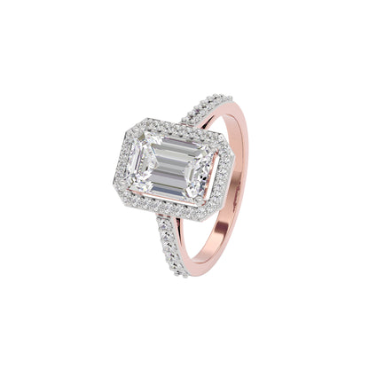 Radiant Realm Diamond Ring 18 KT / Rose Gold / 7