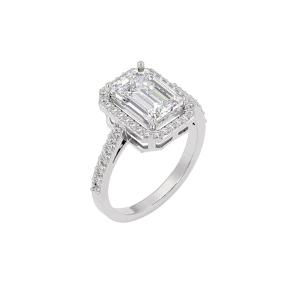 Radiant Realm Diamond Ring 18 KT / White Gold / 7