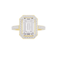 Radiant Realm Diamond Ring