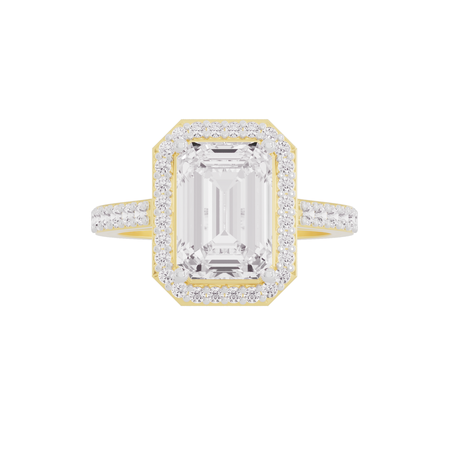 Radiant Realm Diamond Ring