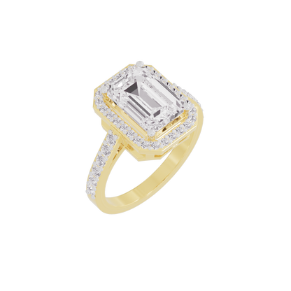 Radiant Realm Diamond Ring