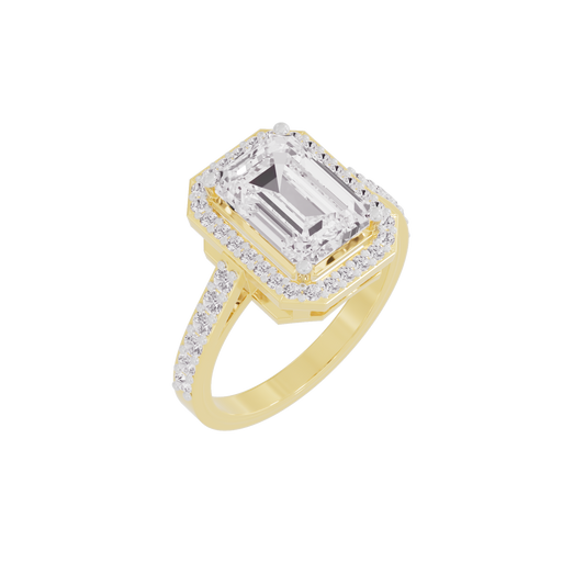 Radiant Realm Diamond Ring