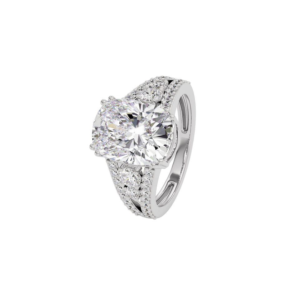 Captivating Gleam Diamond Ring 18 KT / White Gold / 22