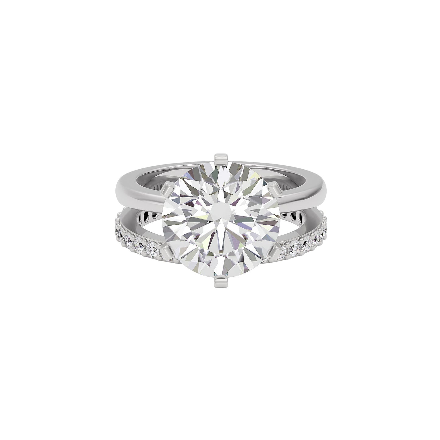 Mystical Meadow Diamond Ring 18 KT / White Gold / 22