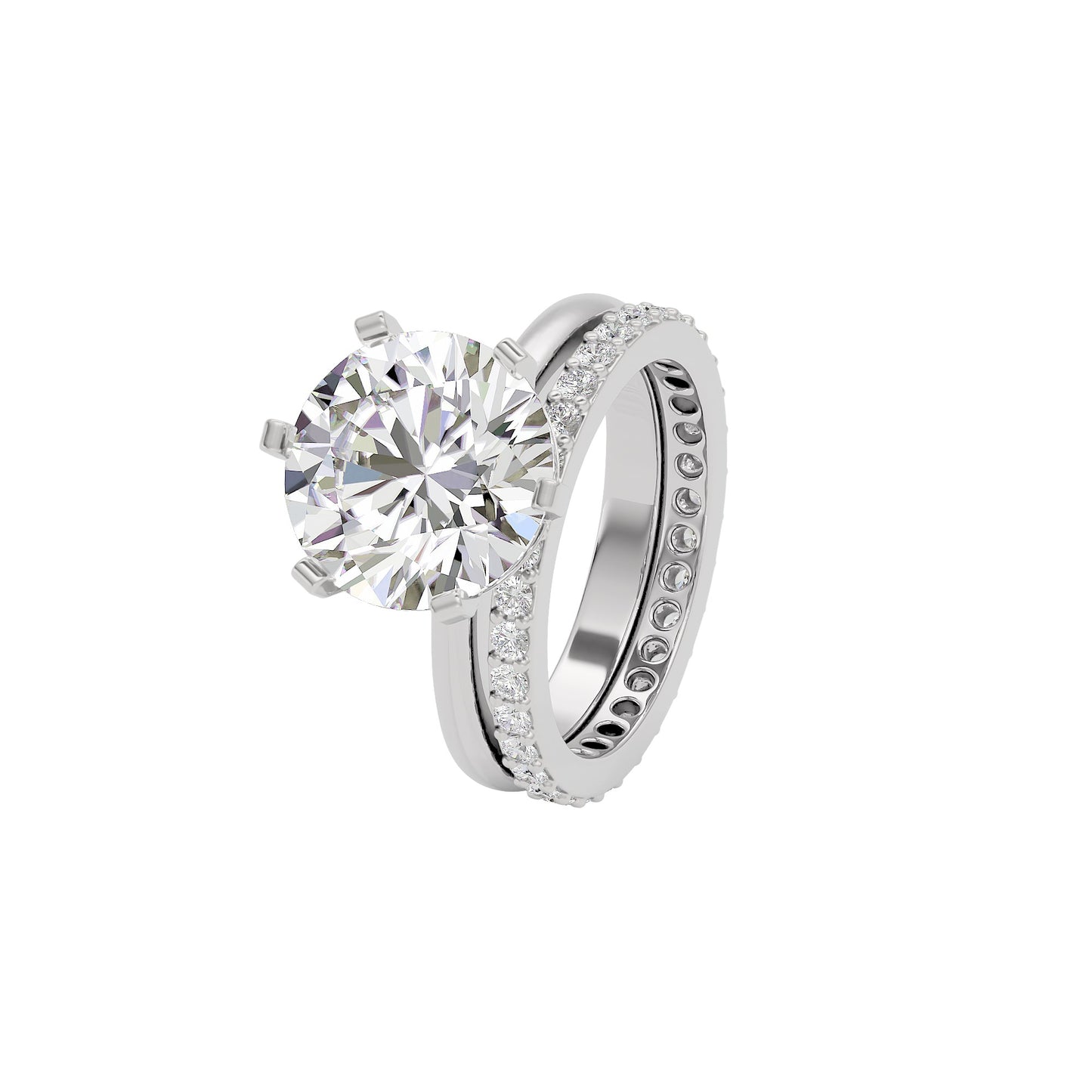 Mystical Meadow Diamond Ring 18 KT / White Gold / 22